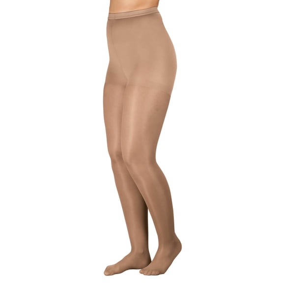 Silver StepsTM Compression Pantyhose 15-20 mmHg, 1 Pair, Beige, Queen