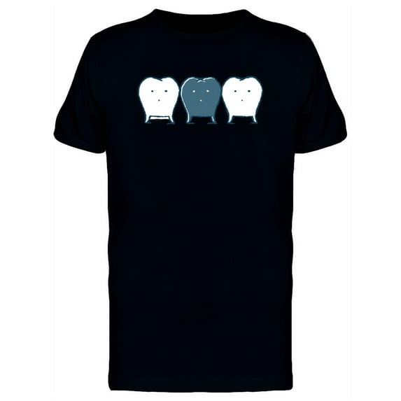 Healthy Teeth And Cavity T-Shirt Men -Image by Shutterstock, Male Medium