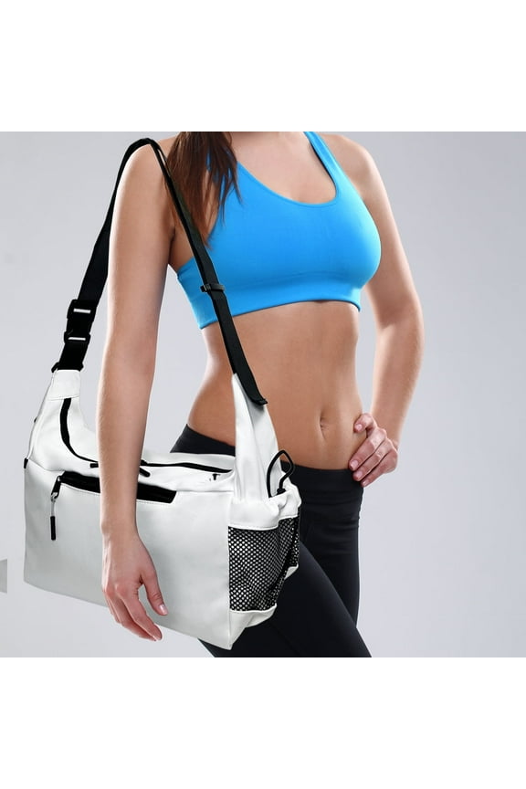 Women's 20 in Pockets Sports Duffel Bag, White, 1-Piece