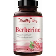 Healthy Way High Strength Berberine Supplement for Heart Health, 500mg, 180 Capsules