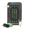 thumbnail image 1 of HealthyLine Far Infrared Light Electric Heating Pad for Pain Relief - 50 Pieces Natural Jade and Tourmaline Gemstones - Negative Ions, Flexible Mat - 32 x 20 inches, 1 of 8