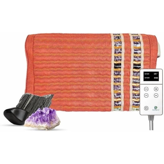 HealthyLine TAO Heated Pillow for Neck & Shoulders, Gemstones, 18 x 10
