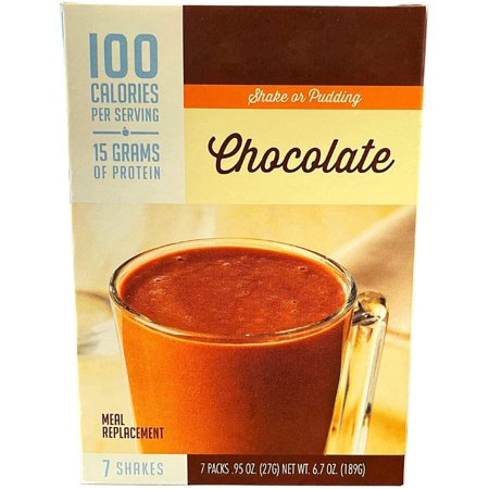 HealthyWise High Protein 100 Calorie Pudding Shake, Creamy Protein, Low Calorie, Low Carbs, Vegetarian, 15g Protein, 7 Pack