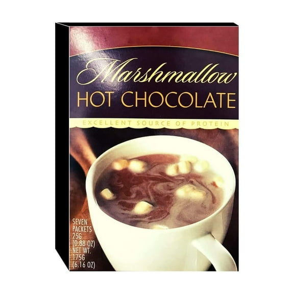 HealthyWise - High Protein Hot Cocoa - Instant Low Carb, Low Calorie Hot Chocolate Mix with 15g Protein, 7 Servings Per Pack (Marshmallow)
