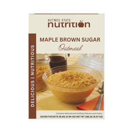 HealthyWise High Protein Maple Brown Sugar Oatmeal, 15g Protein, 7 Servings