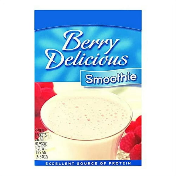 HealthyWise Meal Replacement Smoothie, High Protein, Low Calorie, Low Fat, Smooth and Creamy, Berry Delicious, 7 Pack