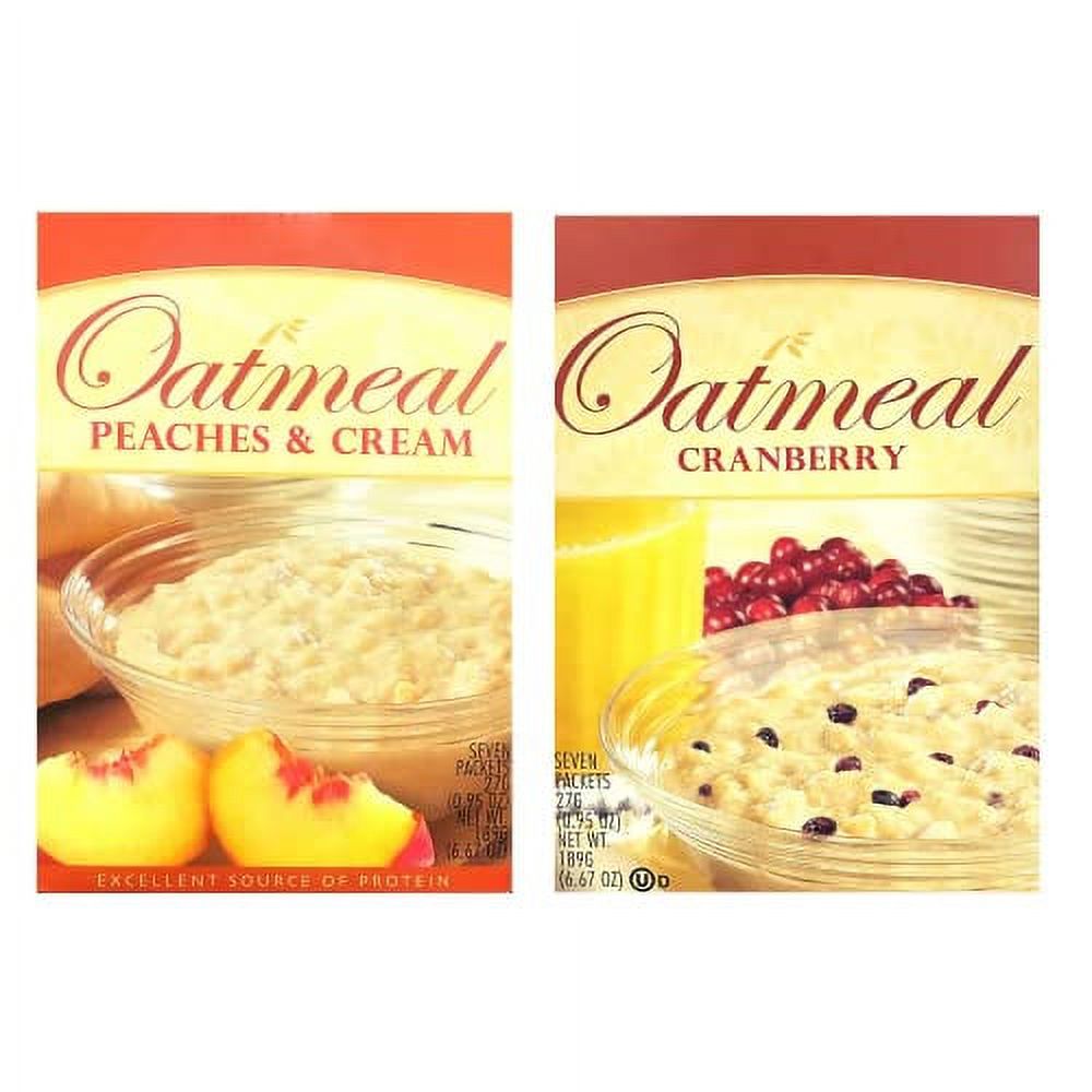 HealthyWise High Protein Oatmeal Peaches & Cream and Cranberry, 15g