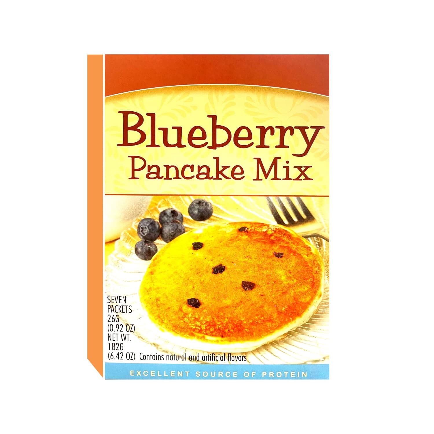 HealthyWise High Protein Pancake Mix, Blueberry, 15g Protein, Keto Friendly, 7 Servings