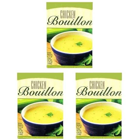Nutmeg State Nutrition High Protein Soup, Chicken Bouillon, 3 Box Pack