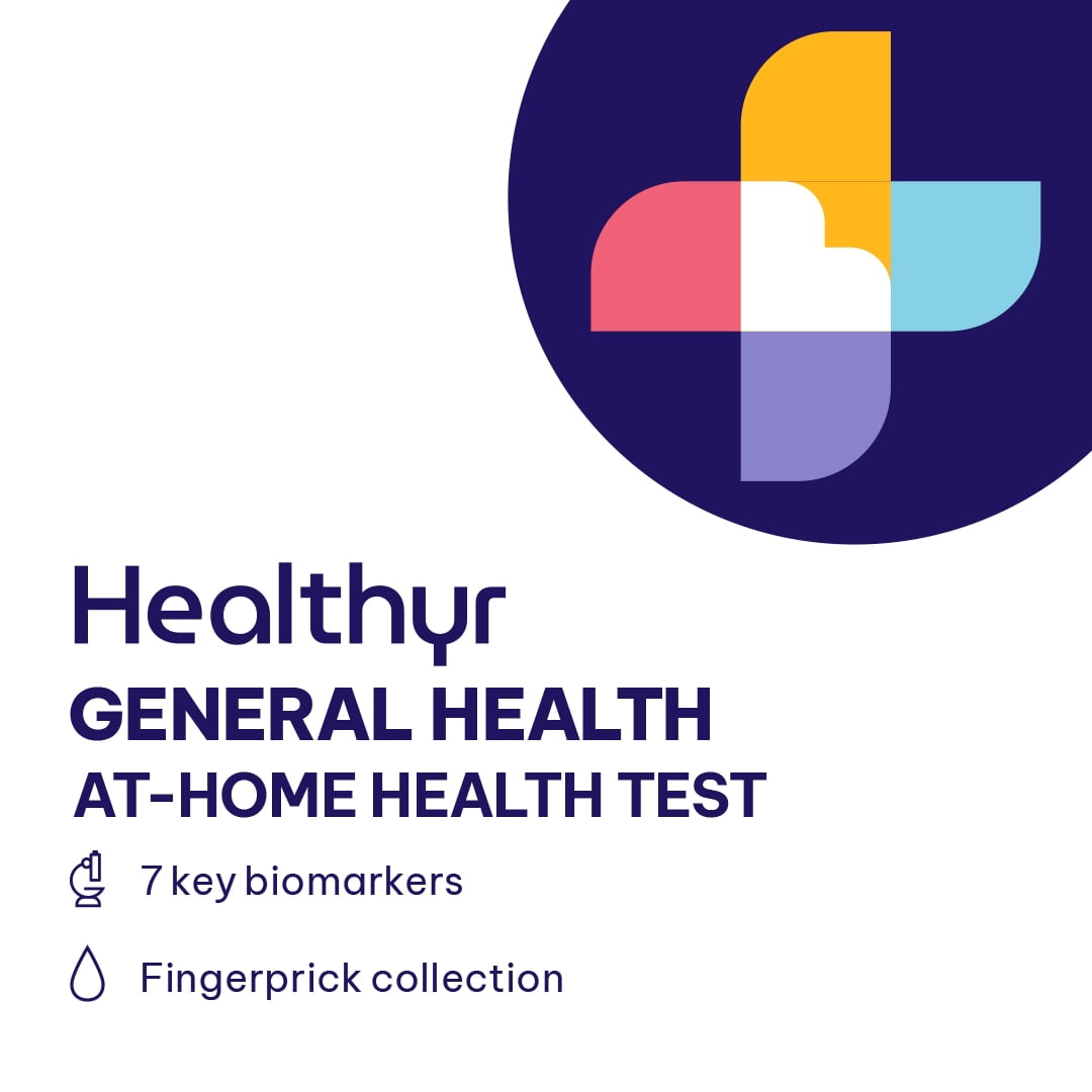 Healthyr 8 Panel General Health AtHome Test with Lab Fee Included