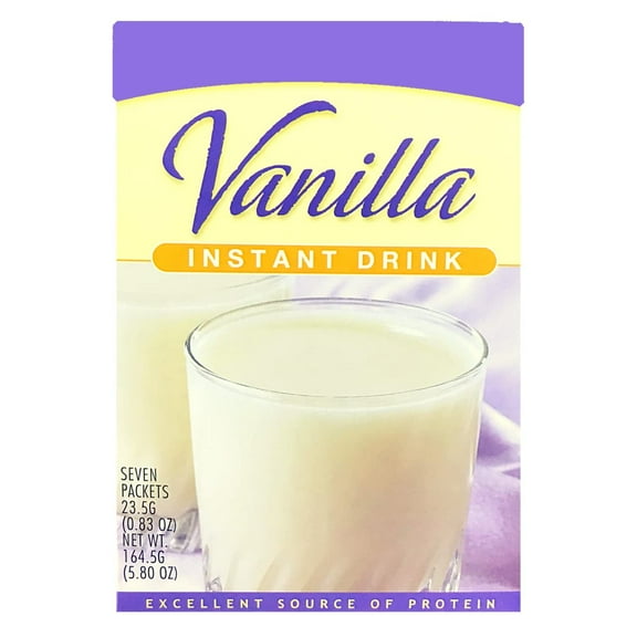 HealthyWise High Protein Vanilla Instant Drink Mix, 7 Servings, Keto Diet Friendly