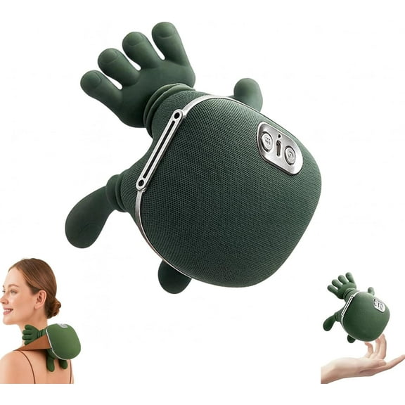 Healumix - Bionic Heated Massager, 2026 New Portable Neck and Back Massager, Electric Deep Tissue 4D Kneading Massage, for Shoulder Back Neck Leg (Essential Relief x1)