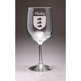 thumbnail image 1 of Healy Irish Coat of Arms Wine Glasses - Set of 4 (Sand Etched), 1 of 2