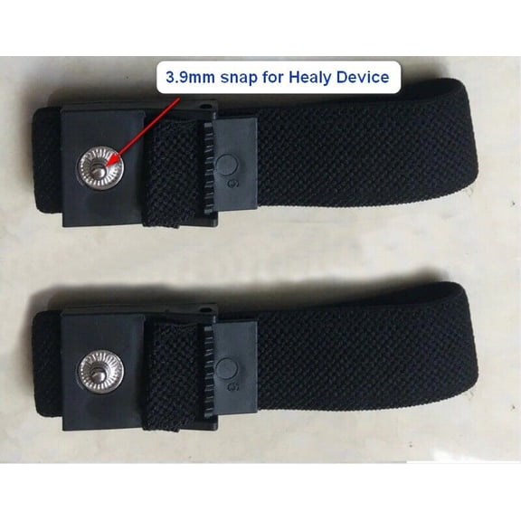 Healy VariZapper VariGamma Estim Compatible Wrist Therapy Bands 3.9mm stud 2pc