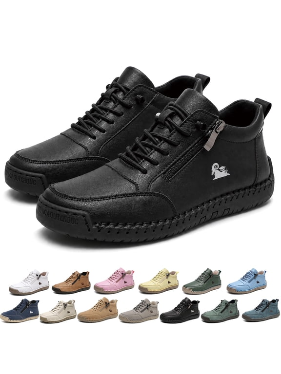 Orthopedic Zipper Sneakers, Lightweight Non-slip Heaneo Shoes, for Women Walking Travel
