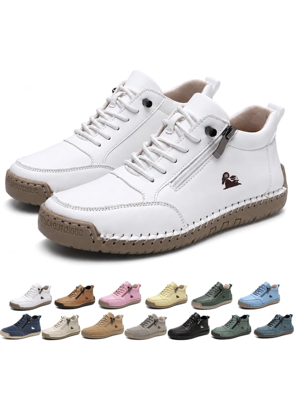Orthopedic Zipper Sneakers, Lightweight Non-slip Heaneo Shoes, for Women Walking Travel