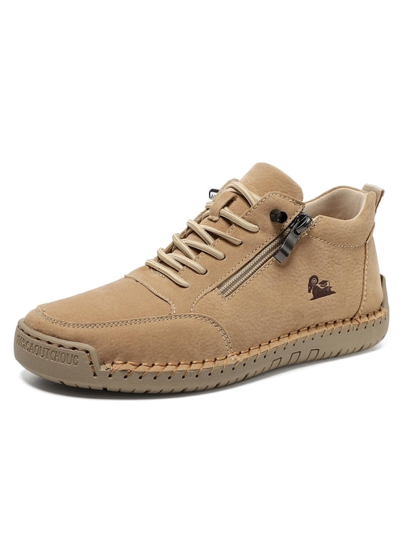 Salkin Women's Handmade Leather Orthopedic Zipper Sneakers