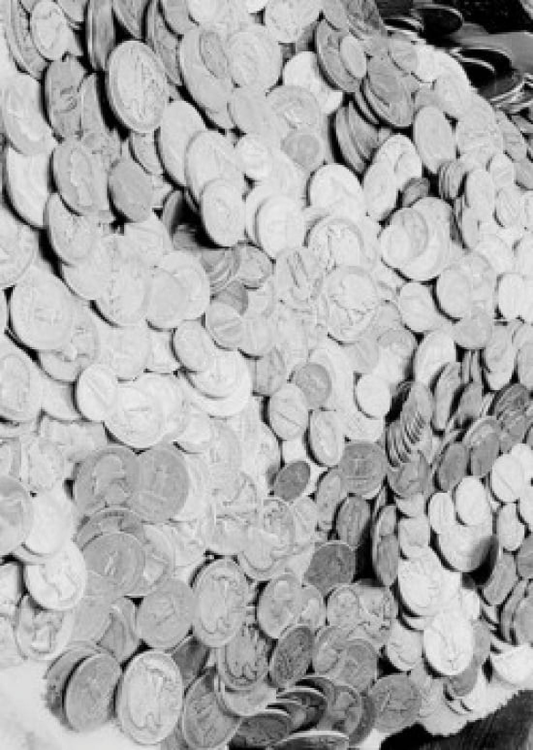 Heap of coins Canvas Art - (18 x 24)