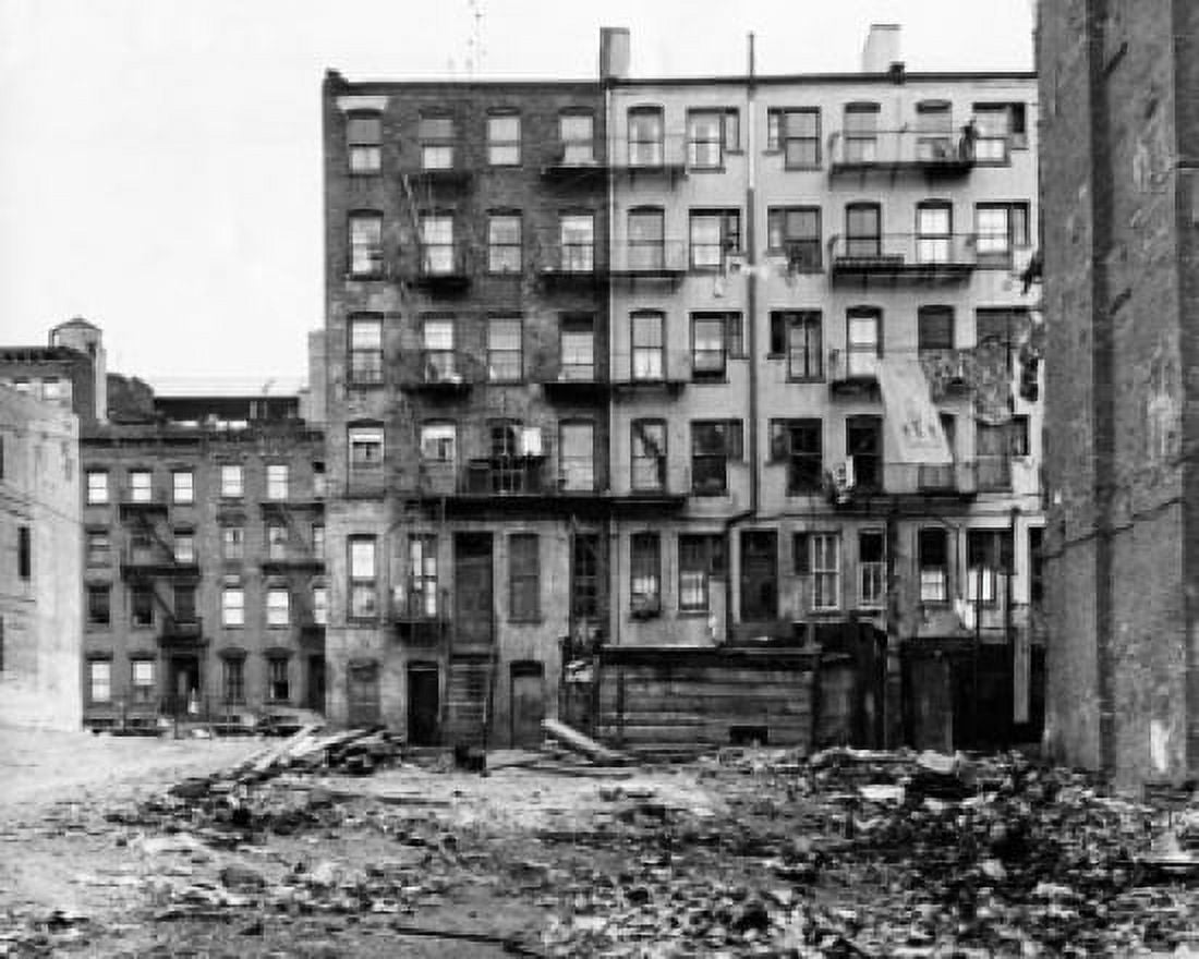 Heap of garbage in front of buildings in a city New York City New York State USA Canvas Art - (24 x 36)