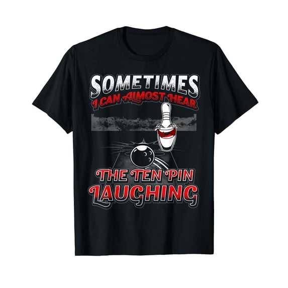Hear 10 Pin Laughing Funny Bowling Shirt