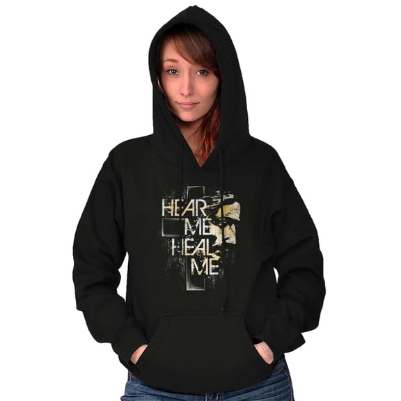 Hear Me Heal Me Prayer Christian Hoodie Sweatshirt Women Men Brisco Brands S