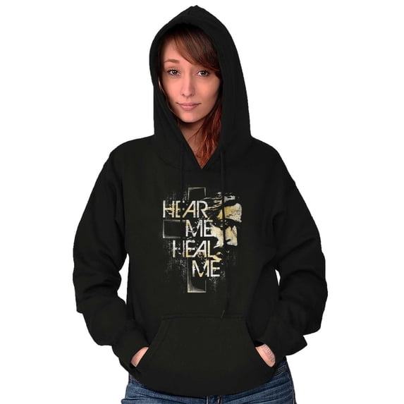 Hear Me Heal Me Prayer Christian Hoodie Sweatshirt Women Men Brisco Brands S