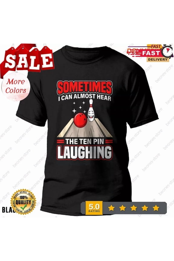 Hear The Ten Pin Laughing Bowling Shirt Graphic Gift For Bowlers Unisex S-5XL Hot Trending Shirt, Vintage Birthday Gift