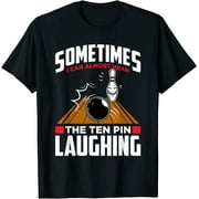 PRINI Hear The Ten Pin Laughing - Funny Bowler & Bowling T-Shirt