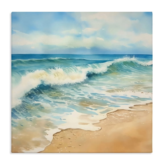 Stupell Industries Hear The Waves Coast Canvas Wall Art, design by LSR Design Studio, 24 x 24