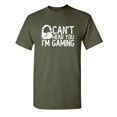 thumbnail image 1 of Can't Hear You I Am Gaming Sarcastic Funny Saying Graphic T Shirt Adult Humor Fit Well Tee Christmas Apparel Gift Birthday Anniversary Offensive Novelty Premium Tshirt, 1 of 5