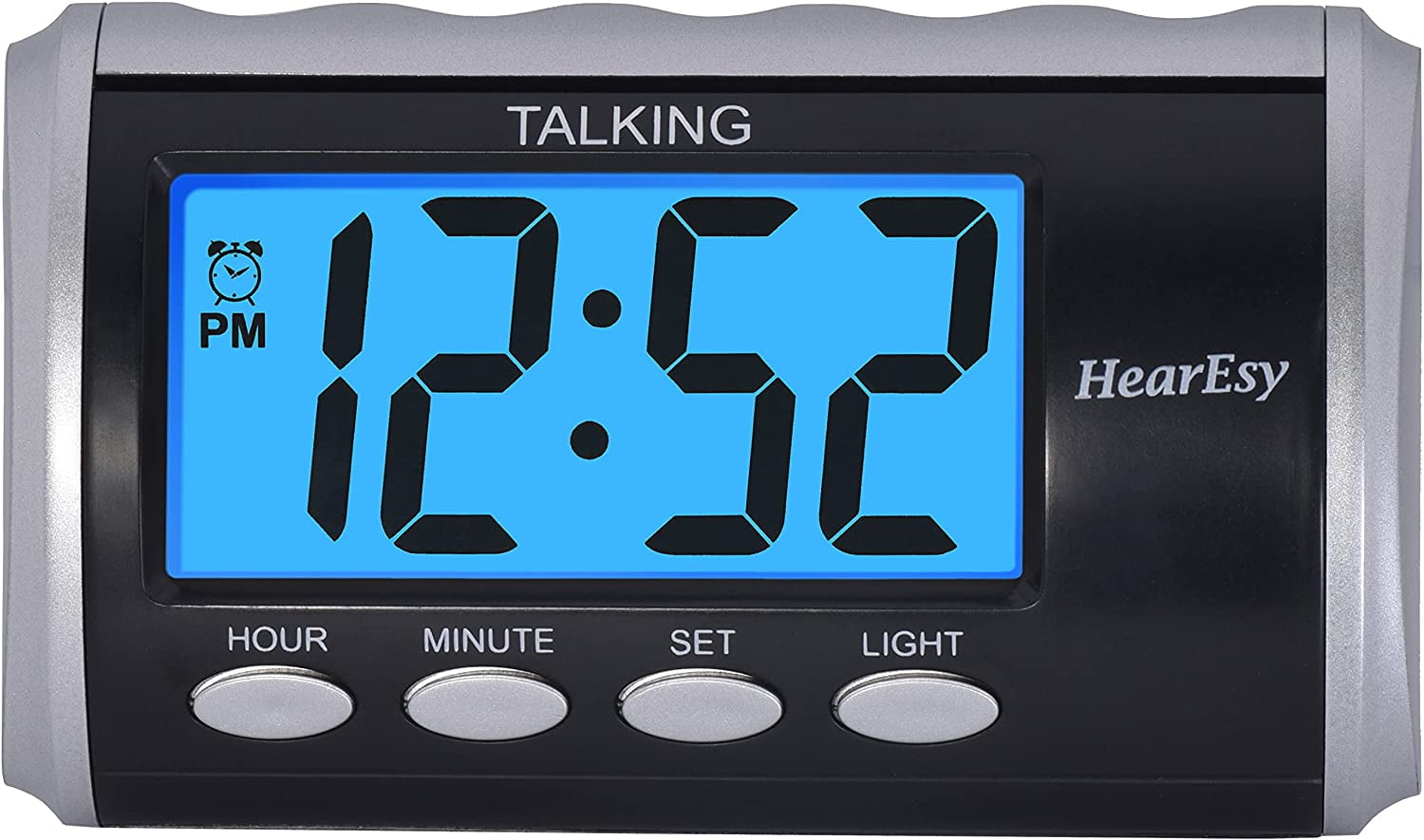 HearEsy Talking Alarm Clock for Visually & Dementia Impaired Digital