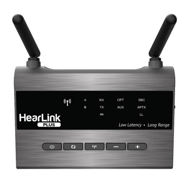 HearLink, transmisor Bluetooth de escucha asistida para TV.