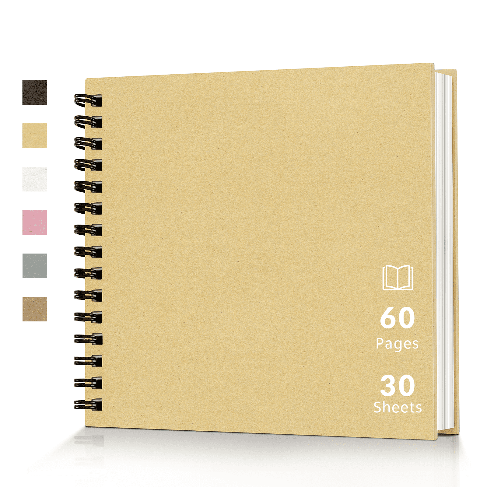 HeariCro 8x8 inch Scrapbook Photo Album, 60 Pages DIY Memory Book for ...