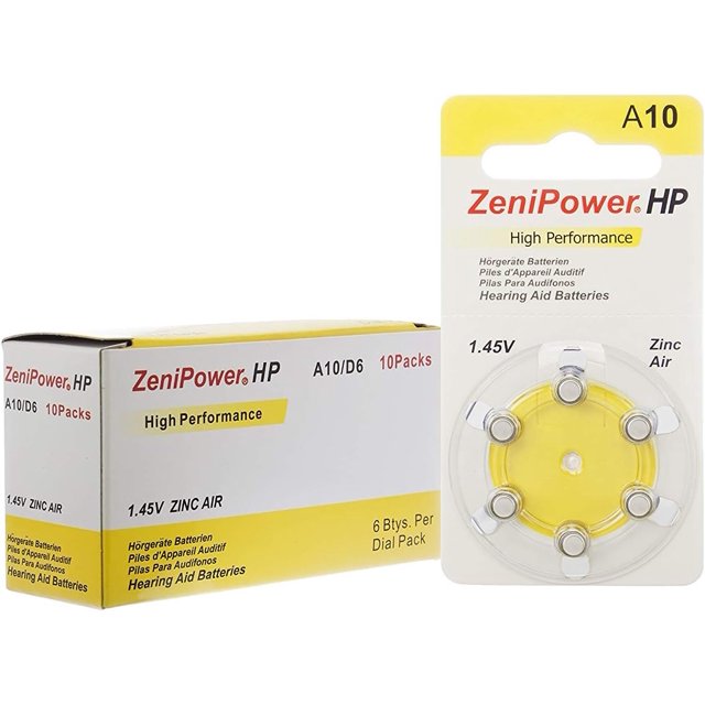 Hearing Aid Batteries Size 10 (120 Batteries)