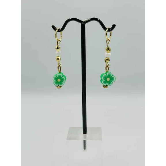 Hearing Aid Charms - Flower Hearing Aid Charms Set of 2 - Hearing Aid Accessories - Green