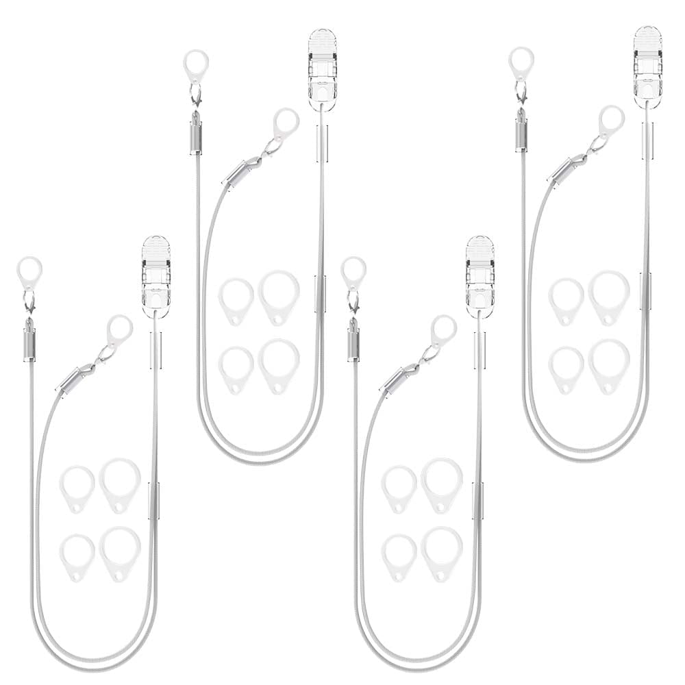 2-Piece Hearing Aid Safety Clip - Anti-Lost Lanyard For BTE Hearing Aids Adults & Kids