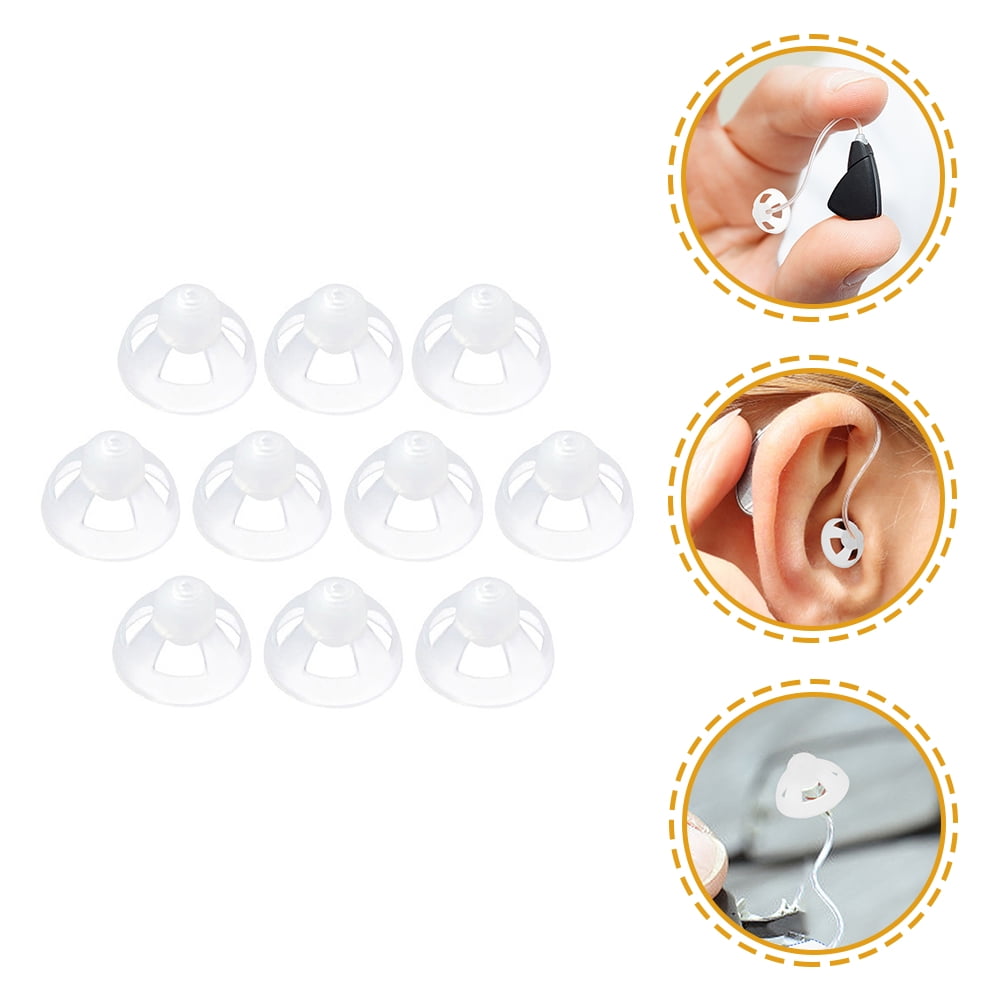 Hearing Aid Earbuds 10pcs Silicone Hearing Aid Dome Earplug Hearing Aid ...