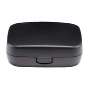 Hearing Aid Storage Case,Semi-Hard Shock-Resistant Travel Storage Box,Lightweight Storage Box Hearing Case for Travel,Outdoor,Protective Carrying Organizer for Most Hearing Devices Black