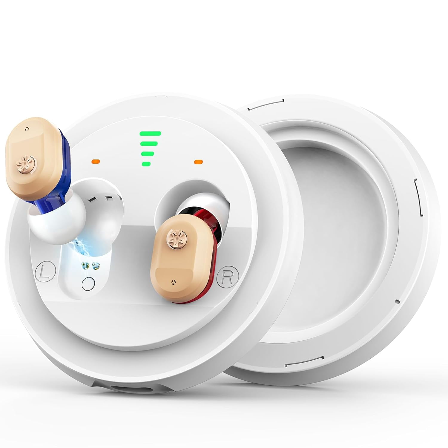 Hearing Aids, Autiphon Rechargeable Digital Hearing Aids for Seniors Adults with Noise Cancelling, Patented Design for Easy Operation, 1 Week Backup Power, U0 Series, Pair, 2025 Version