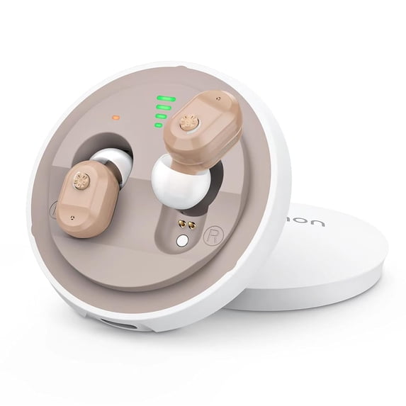 Hearing Aids, Autiphon Rechargeable Digital Hearing Aids for Seniors Adults with Noise Cancelling, Patented Design for Easy Operation, 1 Week Backup Power, U0 Series, Pair, 2025 Version