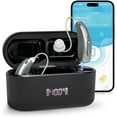 thumbnail image 1 of Hearing Aids (Not Amplifiers), Bluetooth Rechargeable Hearing Aids for Seniors Adults, Superior Sound Quality OTC Smart Hearing Aid with Noise Cancellation, Bluetooth Enabled & App Control, 4 Modes, 1 of 7