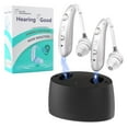 thumbnail image 1 of Hearing Aids for Seniors, Hearing Aids Rechargeable with Noise Cancelling and Volume Control, Hearing Amplifier for Adults Hearing Loss, Portable Behind-the-Ear Hearing Aid Headphones (silvery), 1 of 6