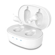 Hearing Aids for Seniors, Nearly Invisible Rechargeable Hearing Aids, 100+ Hours of Charging Case Usage, Super-Mini Invisible Design, Comfort Fit in Ear Canal, AI Noise Cancellation and Clear Sound