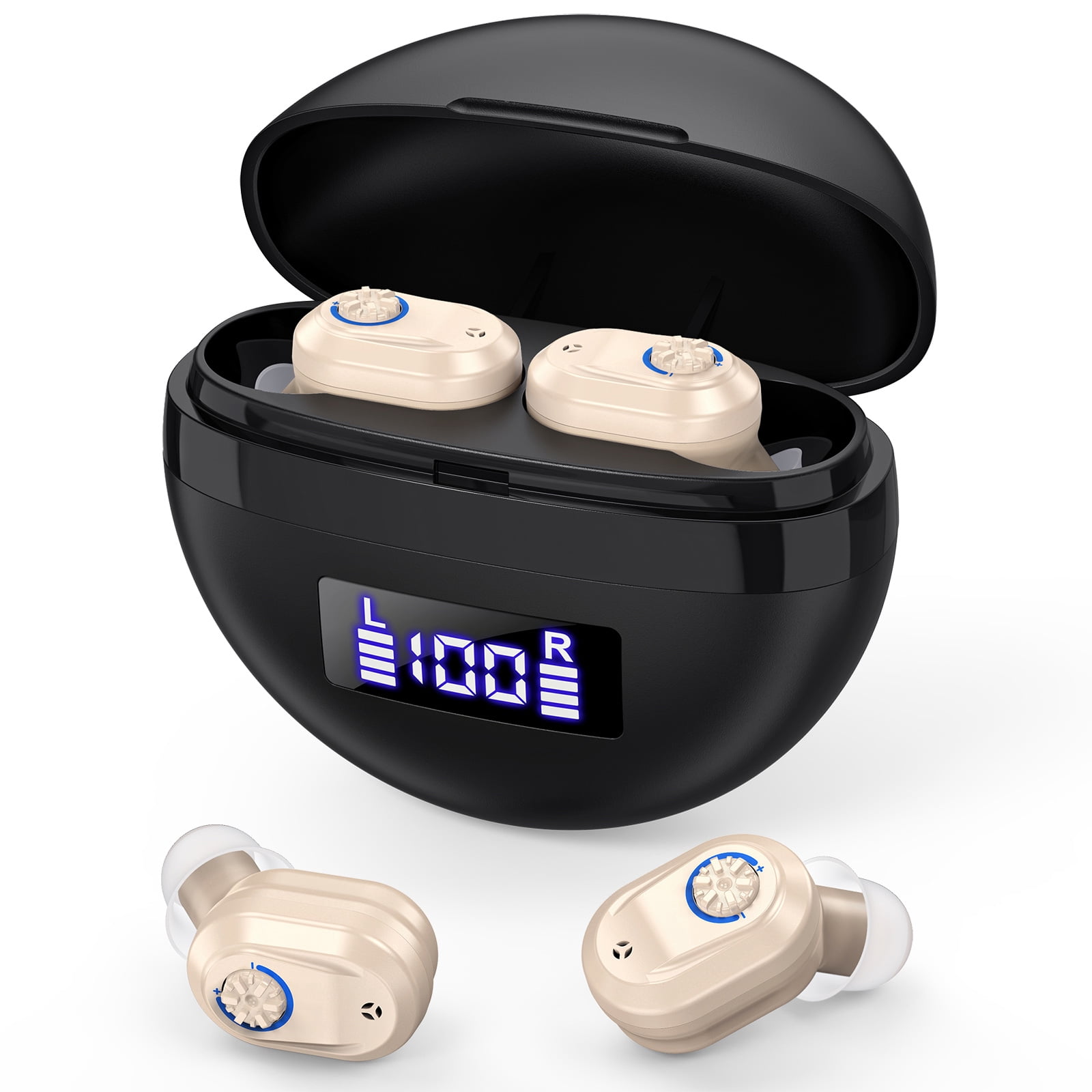 Hearing Aids for Seniors Rechargeable with Noise Cancelling, Hearing