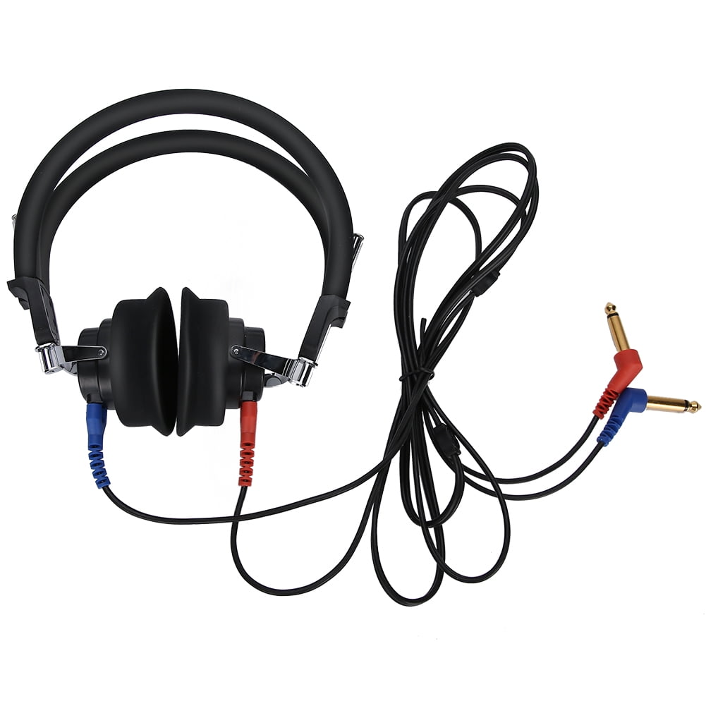 Hearing Tester, Black HighSensitivity Audiometer Headphone Hearing Test Headphone, Ergonomic
