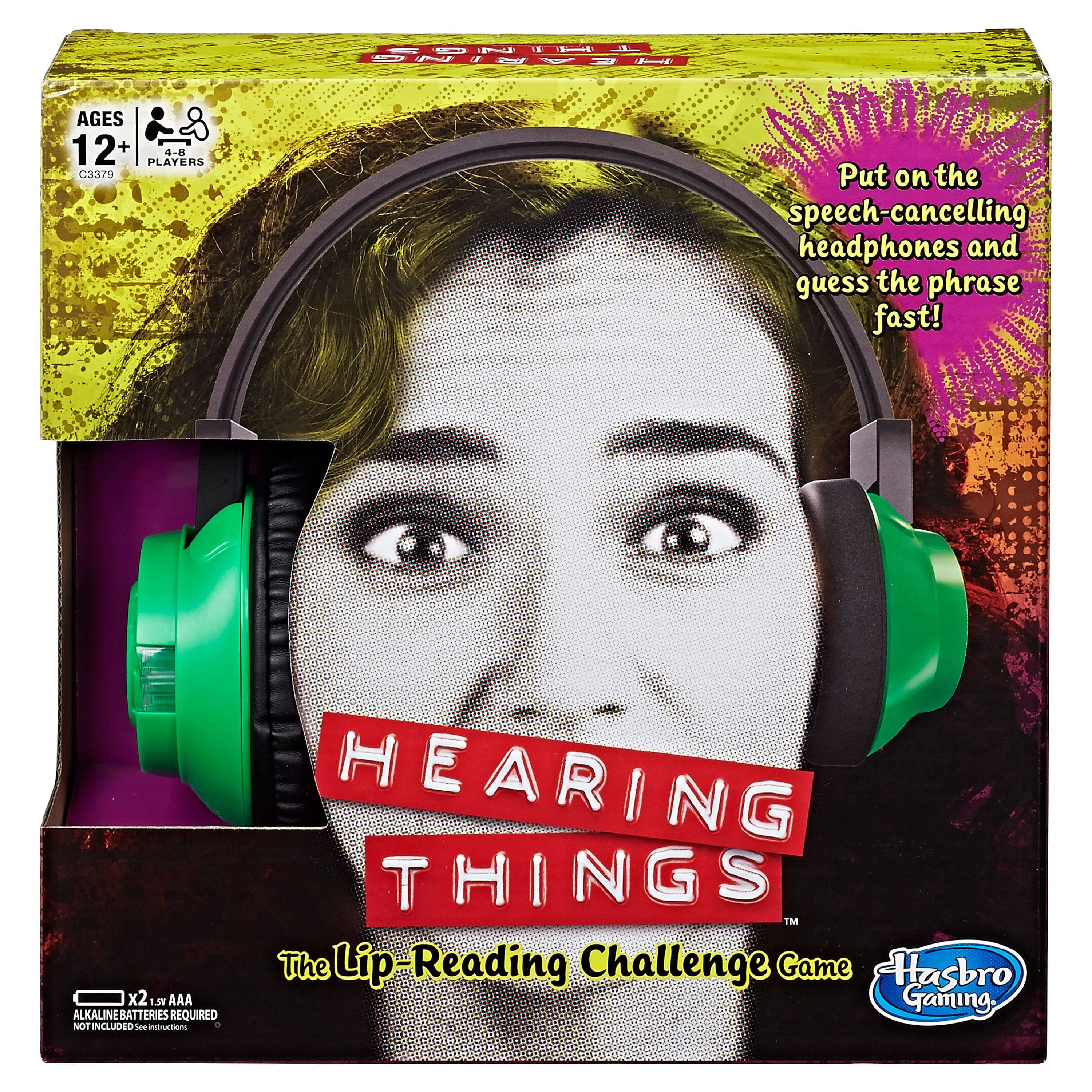 Hasbro's Hearing Things Talking Mouth Board Game, Ages 12+, For 48