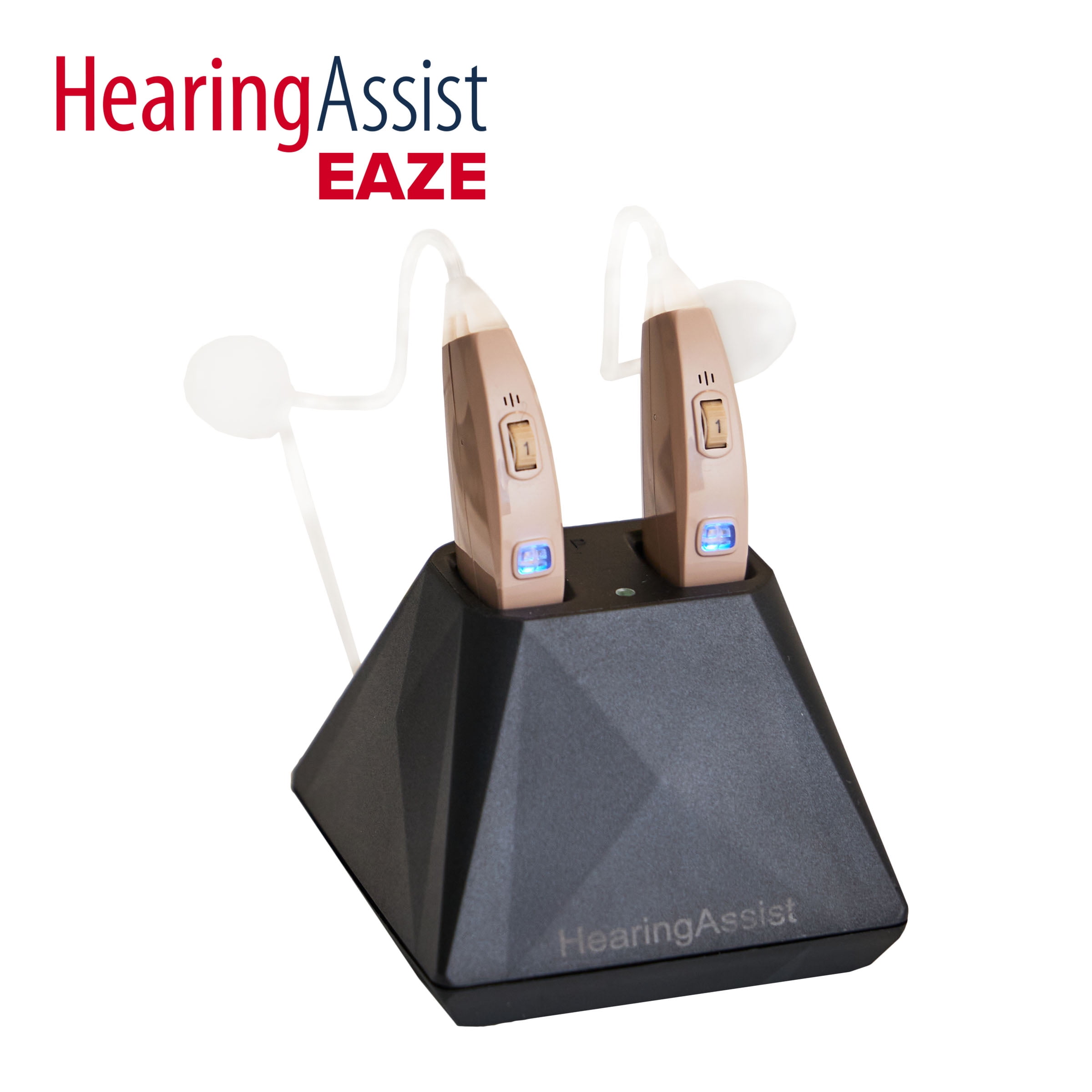 HearingAssist EAZE Rechargeable Behind-the-Ear Beige kit (2pc)
