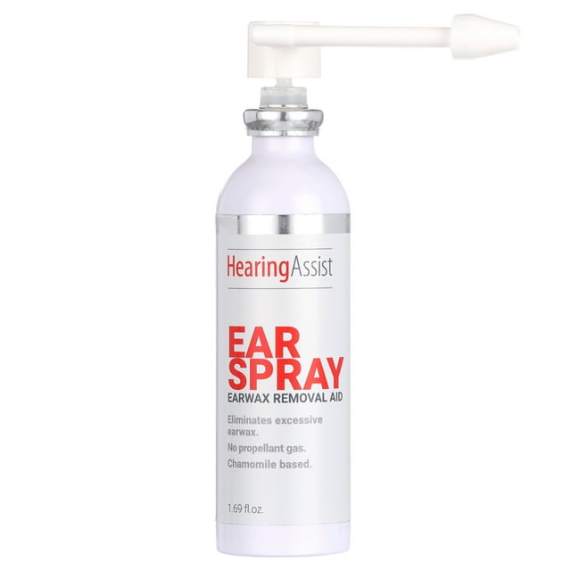 HearingAssist Earwax Removal Ear Spray No Dropper or Drain Bucket
