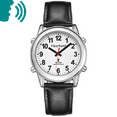 thumbnail image 1 of Hearkent Atomic American English Talking Watch Speaks Clear and Loud Time, Date and Alarm Time with Leather Strap, 1 of 6