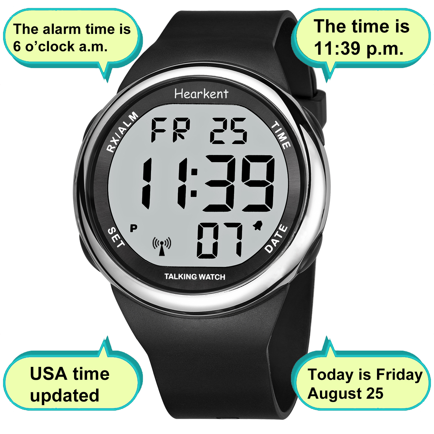 Five Senses English Atomic Talking Watch Easy to use for Seniors Blind